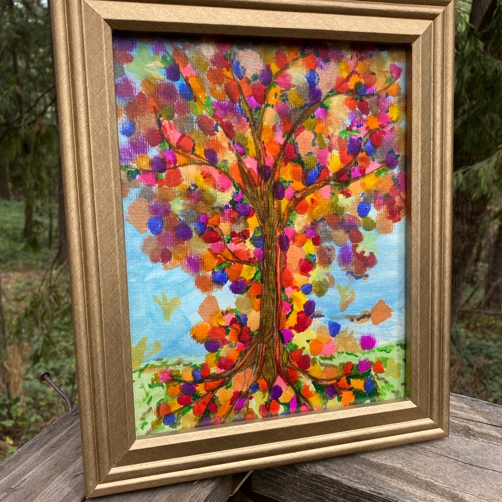 Kreativekristen original watercolor , the colors of fall , HP 25x4 - Picture 8 of 8